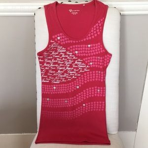 Guess Jeans Women’s graphic tank top. NWOT. XL